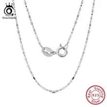 ORSA JEWELS настоящая 925 пробы Серебряная цепочка длиной 45 см, красивая модная женская цепочка, ювелирное изделие SC23