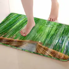 Бамбуковый Лес Стиль Коврик для ванной комнаты, смешной Противоскользящий коврик для ванной, занавески для душа s аксессуары, соответствующие вашей душевой занавеске
