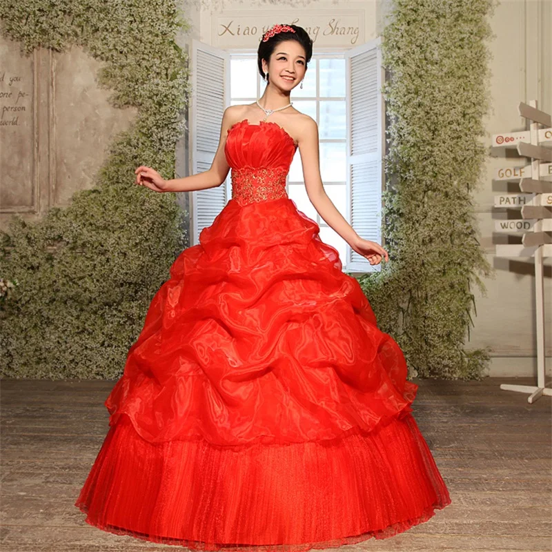 

Wholesale - New White/Ivory Satin Wedding Dress Bridal dress Princess Wedding Dress stock US size 2 4 6 8 10 12 14