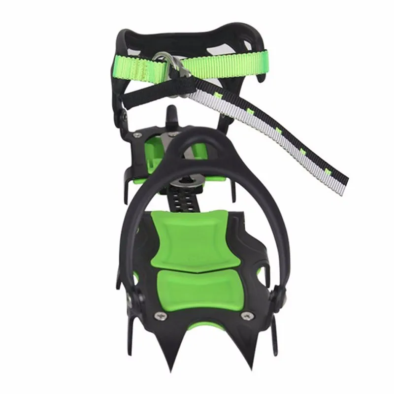 Dispositivo de Tração Picos de Botas de Neve Sapatos de Caminhada Slip com 14 Chuteiras Crampons Gelo Neve Grips Anti Escalada Caminhadas Gelo Pesca 8 Botas de Neve Sapatos de Caminhada Escalada Caminhadas gelo pesca