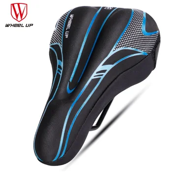 

WHEEL UP Upgrade GEL Cushion Cover Reflective Comfortable Anti-slip Bicycle Saddle Cover MTB Road Bike Lycra Sponge Cushion