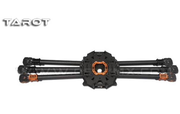  Free Shipping TAROT T810 3K Carbon Fiber Foldable Hexacopter Frame Kit TL810A W/O Landing Skids