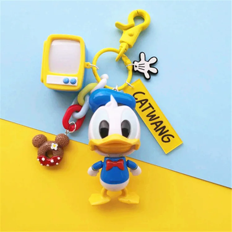 

The New 2019 IVYYE Donald Duck Couple Anime Key Chain PVC Figure Morty Keyring cute Toy Keychain Keyholder Birthday Gifts Unise