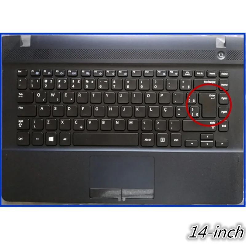 

New For Samsung 270E4V 275E4V 2470EV 275E4E NP300E4C NP300E4A NP305E4A NP300E4Z Palmrest Case upper Cover with Brazil Keyboard