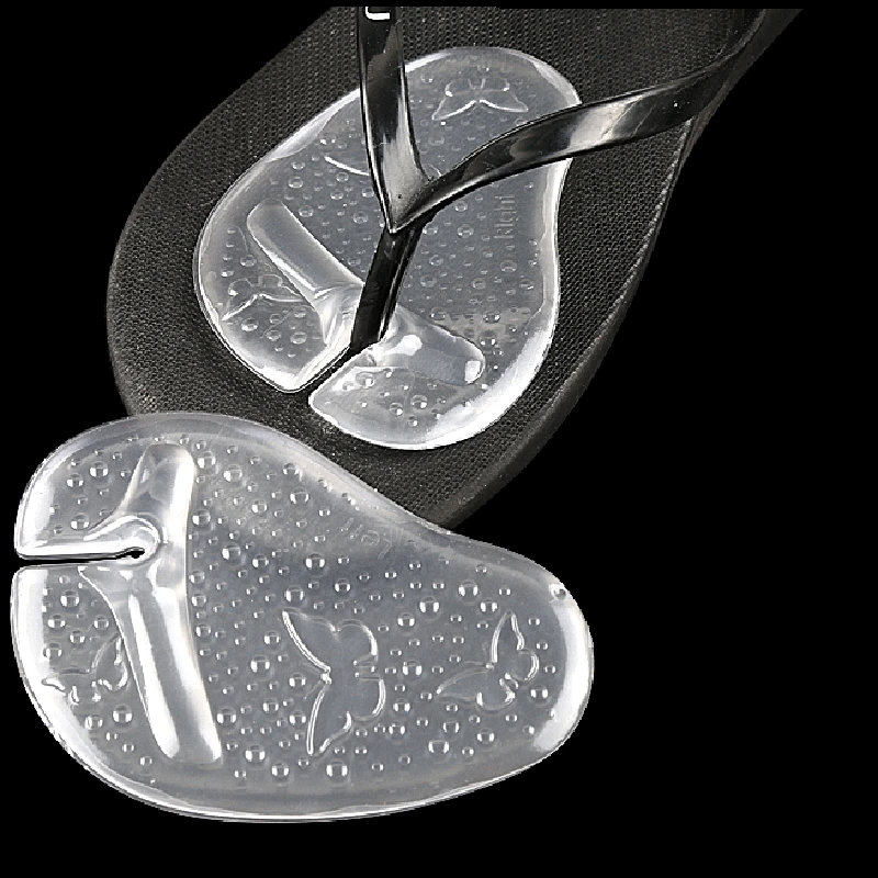 

1 Pair Flip Flops Isoles Pad Summer Recommend Silicone Transparent Pads Cushion Insoles Relieve Pain for Your Foot X0408