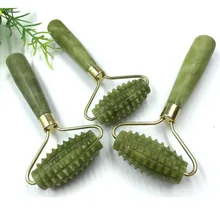 Нефритовый ручной массажный валик для тела, ног, шеи, плеч, расслабляющий, облегчающий боль, забота о здоровье, точечная терапия, Новинка