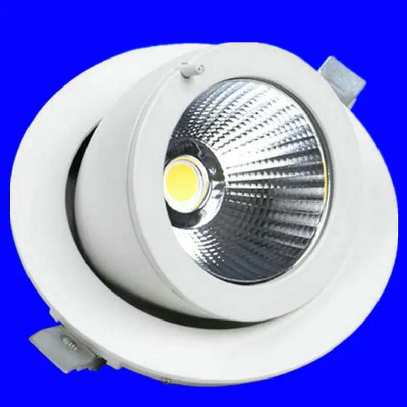 

Rotate 360 degrees LED Downlight COB Dimmable 7W10W15W 20W 30W LED COB Panel Light Recessed COB Downlight LED Spot bulb