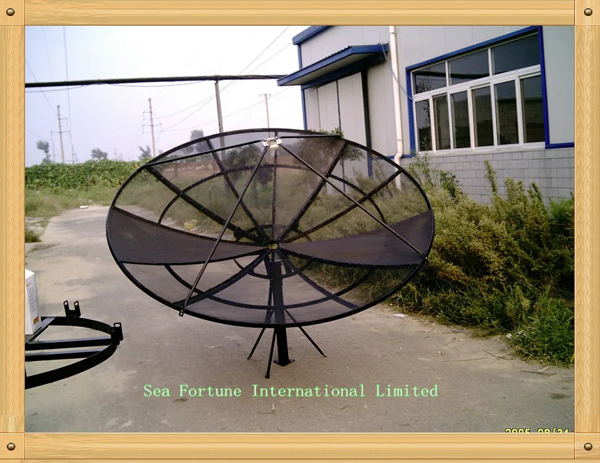 3m 10ft mesh polar Prime Focus C band dish Antenna satelite TV antenna