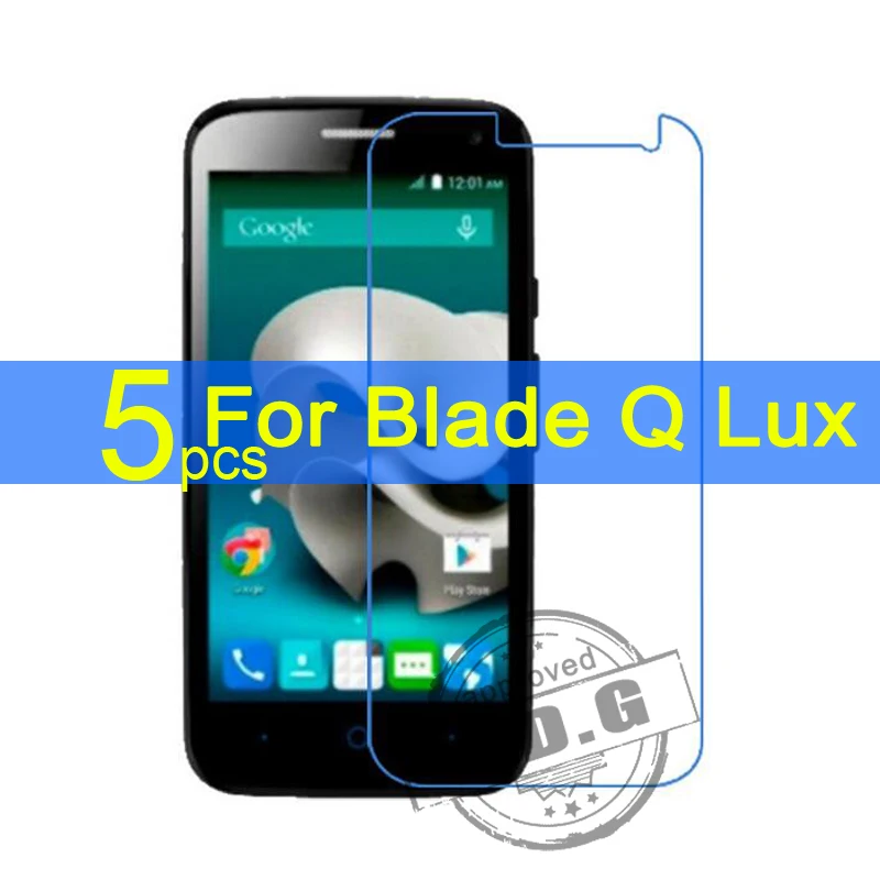 

5pcs Gloss Ultra Clear LCD Screen Protector Film Cover For ZTE Blade Q Lux 4G A430 Protective Film + cloth Free Shipping