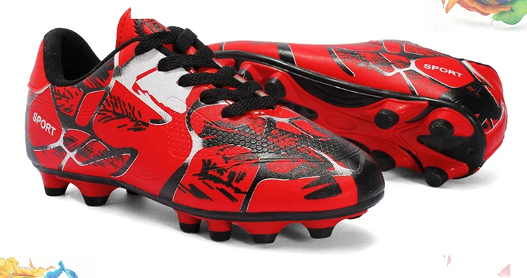Новые бутсы для футзала футбольные бутсы кроссовки мужские Дешевые отличные футбольные бутсы оригинальные носки футбольные ботинки с ботинками красные