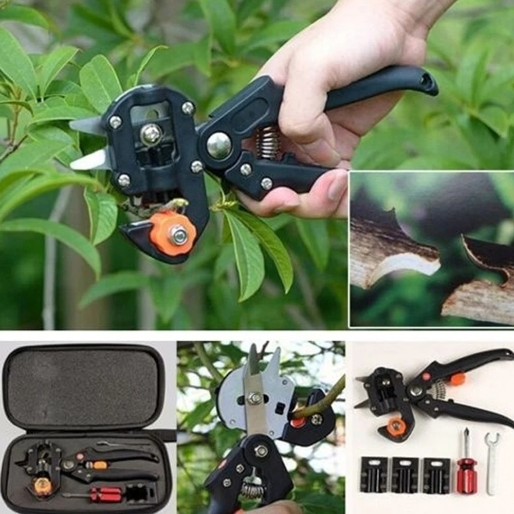 

KKMOON Household Garden Grafting Tool Set Fruit Tree Professional Pruning Shears Cutting Tools Kit Gardening Tools