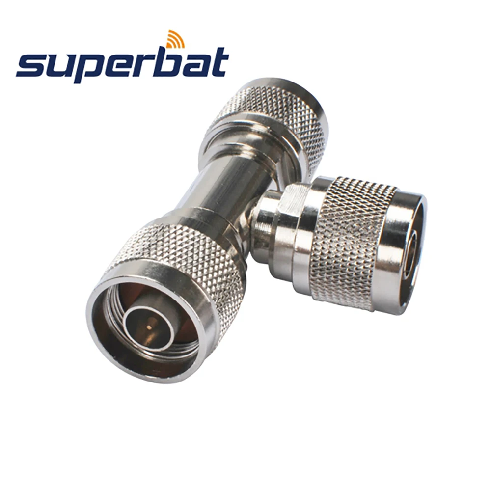 N Male to N Plug RF Coaxial Adapter 50ohm 3 Way Power Splitter