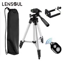 Sale lensoul Aluminum Tripod + Bluetooth Remote Control Self-Timer + Clip Holder for Cellphone Smartphone iPhone Samsung Selfies Kits