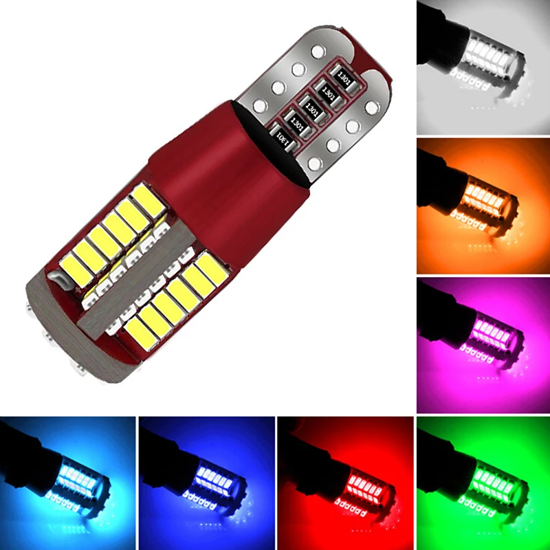 2X Car T10 Led 192 W5W Super Bright 57smd Canbus NO Error Car Marker Auto Wedge Clearance Lights Bulb Parking Lamps Side Light (7)
