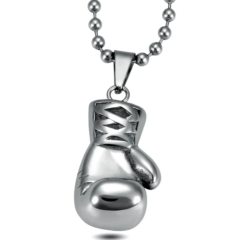 100 Guarantee Stainless Steel Silver/Gold Color Boxing Glove Chain