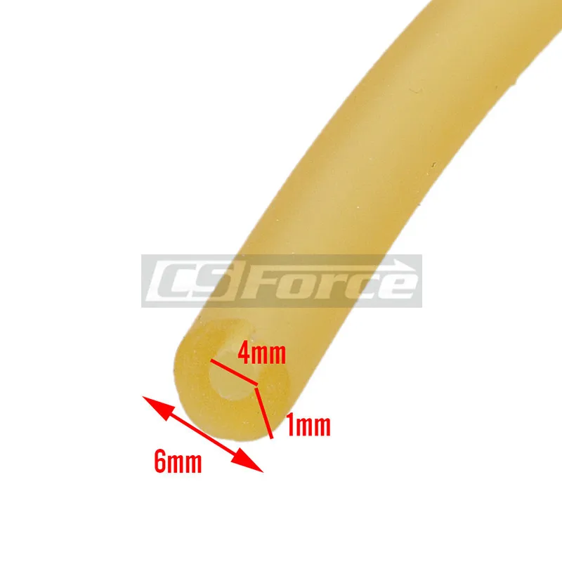 4 мм x 6 мм латексная 1 м эластичная рыболовная трубка, Рогатка, Резиновая, латексная, для фитнеса, для кроссфита, 4060, аксессуары для охоты