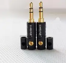50pcs lot for shure 3 Pole 3 5mm Plug Male Headphone Jack 3 5 mm Audio Connector For 4mm Cable Adapter