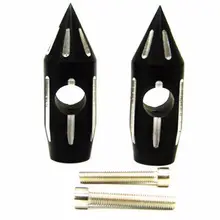 Черный " 25 мм Шипованный руль стояк круизер Чоппер Боббер мотоцикл на заказ