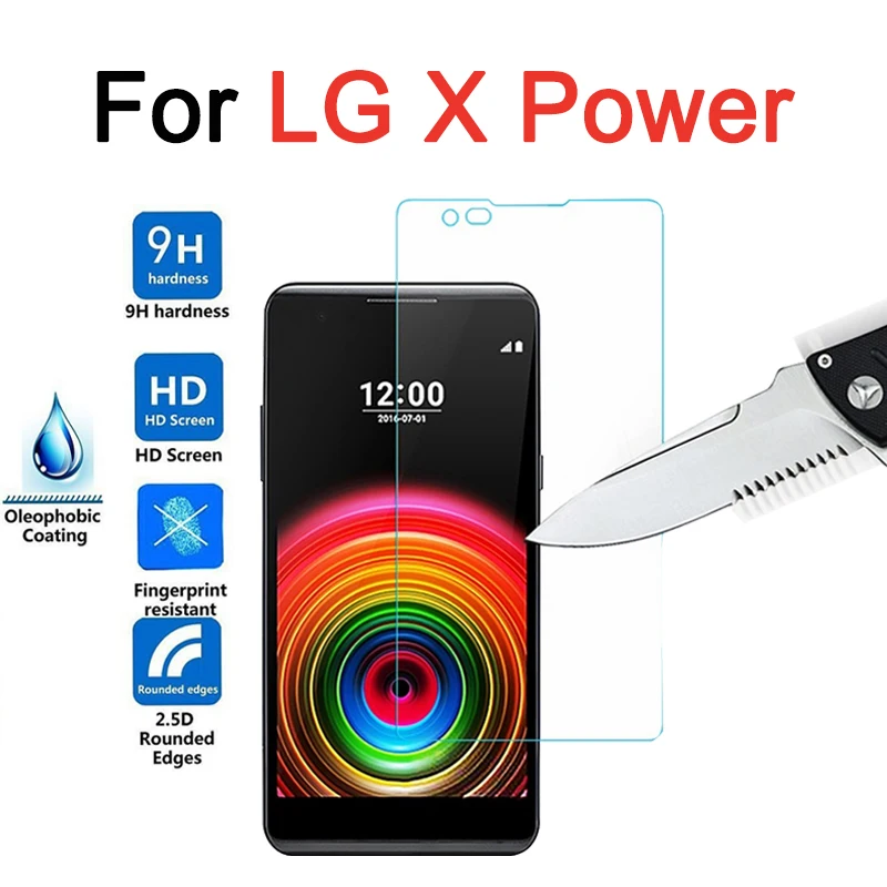 

For LG X Power Tempered Glass Case For LG X Power 2.5D HD Premium Screen Protector Glass Anti-glare Guard Film Case On X Power