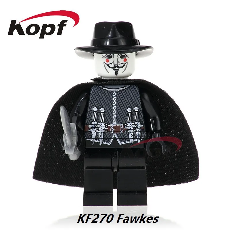 

Fawkes V for Vendetta Building Block Figure Toy Compatible With Lego