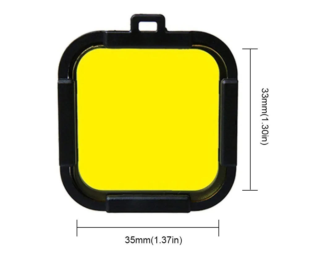 Waterproof Dive Filter 4 Color Diving Filter Red Purple Yellow Gray Lens Cap Lens Protector for Gopro Hero 4 Session 5 Session Cube (3)