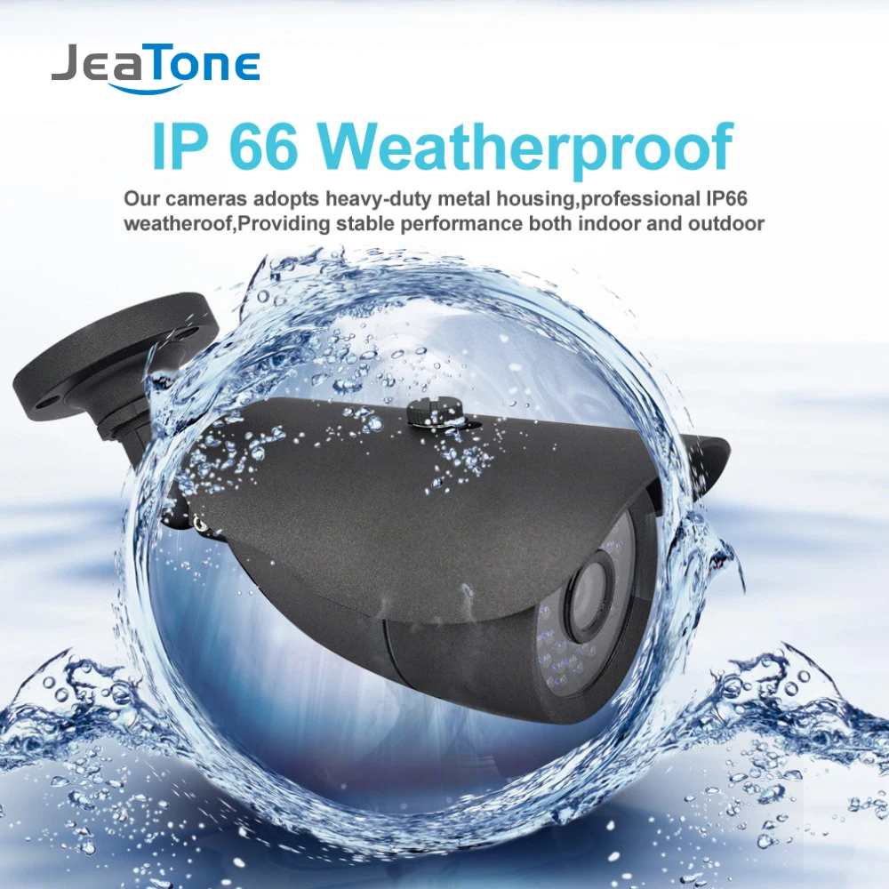 Водонепроницаемая камера видеонаблюдения JeaTone HD 1200TVL CMOS для дома и улицы
