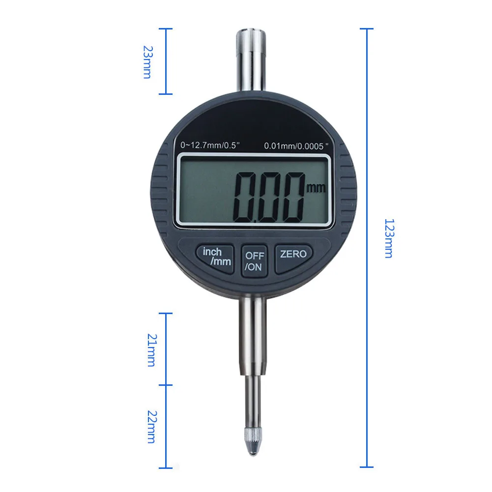 Высокоточный электронный цифровой индикатор 0,01 мм Индикатор 0-12,7 цифровой дисплей процент