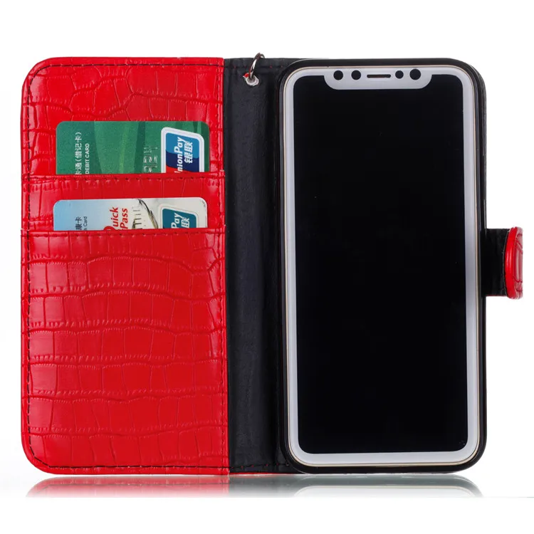 iphone 8 crocodile pattern flip case (6)