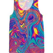 Модный жилет для разлива масла Psychedelic Swirl Of vibrent 3d топы на бретелях для женщин и мужчин, Футболки унисекс, топы, одежда в летнем стиле