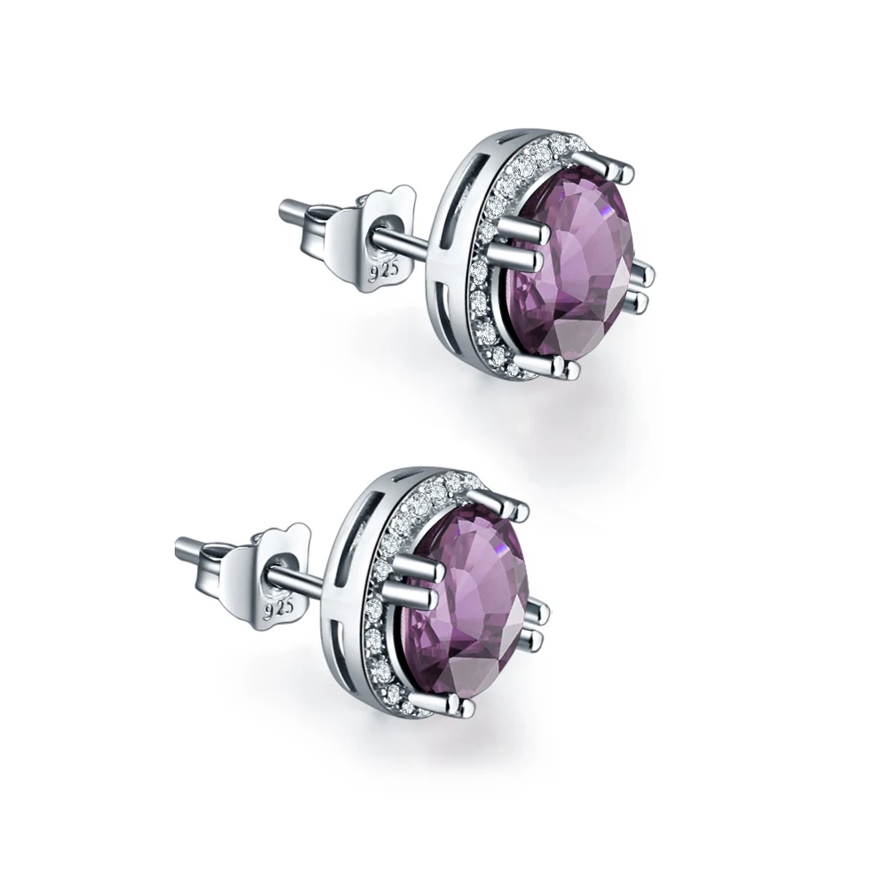 Серьги пусеты BONLAVIE из серебра 925 пробы Спессартин Гранат|earrings earring|earrings silver 925earrings