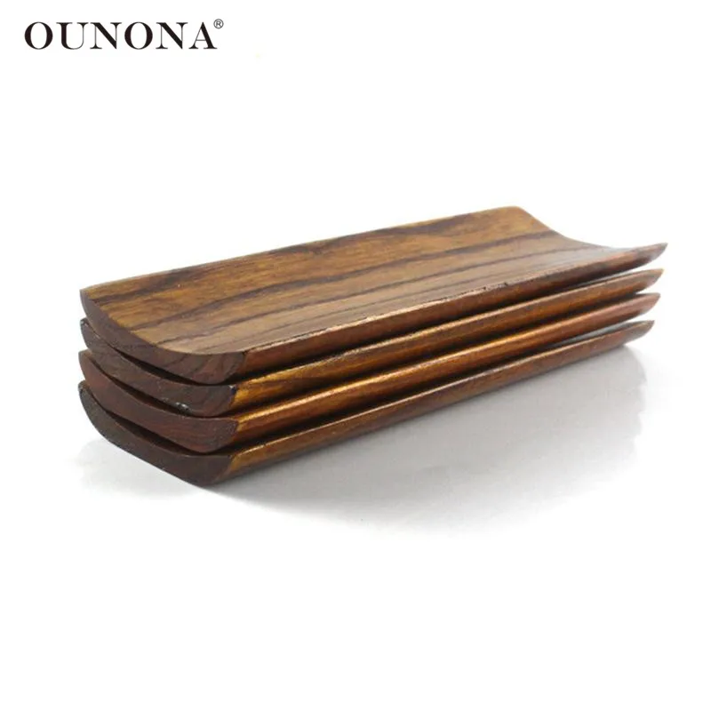 

OUNONA 5Pcs Wooden Towel Tray Storage Tray Dish Plate Tea Tray Fruit Trays Cosmetics Jewelry Organizer