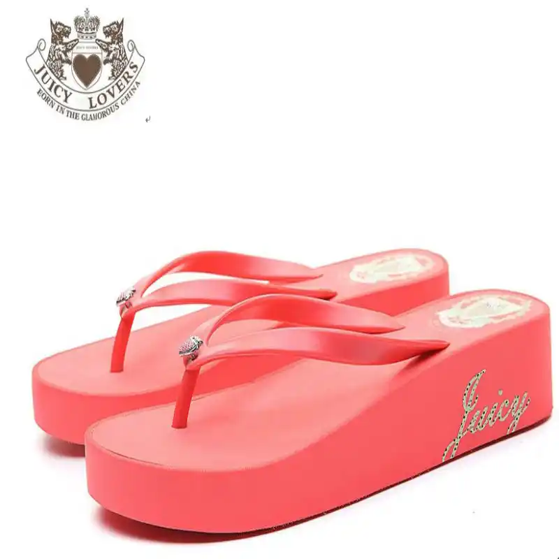 red and black slippers