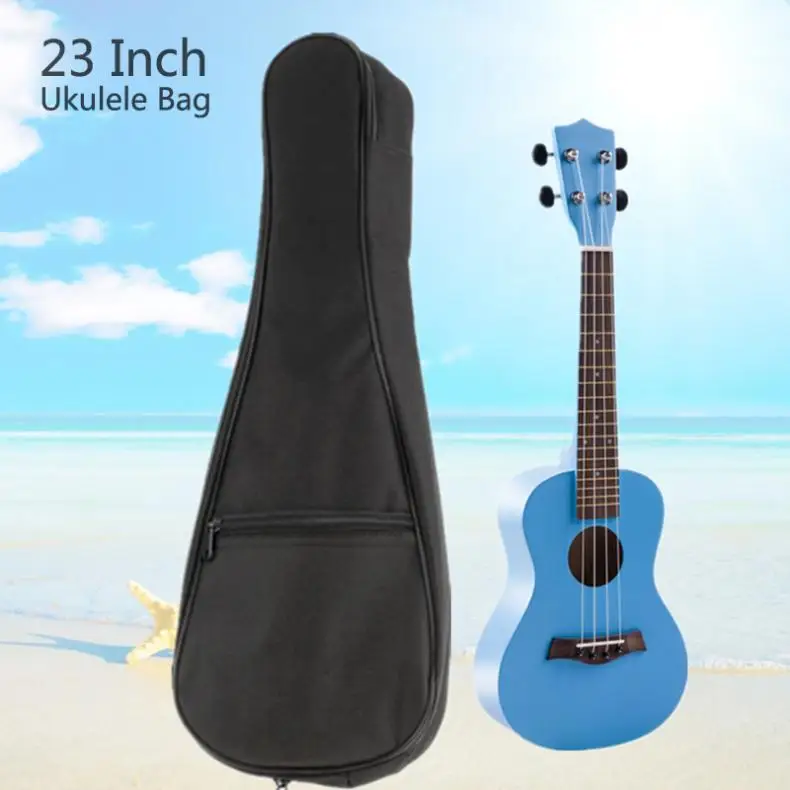 23 Inch Black Portable Gig Cotton Waterproof Bag Ukulele Bag Soft Case