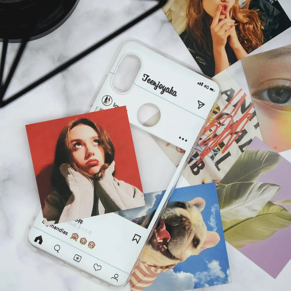 Модный Стильный чехол Instagram для Xiaomi Redmi Note 5 Pro 5a 4 4x3 тонкий силиконовый мягкий Y1 Lite