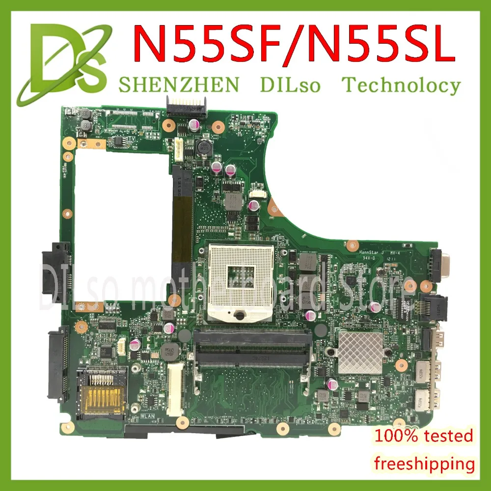 KEFU N55SF Материнская плата ASUS N55S N55SL ноутбука HM65 REV.2 0 тест работы 100% оригинал в