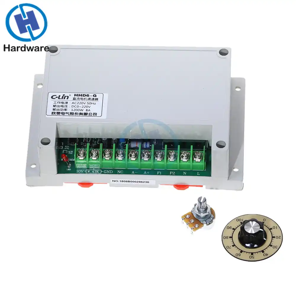 12//24// 36//48V 6A PWM DC Motor Speed Controller Adjustable Switch Regulator f1