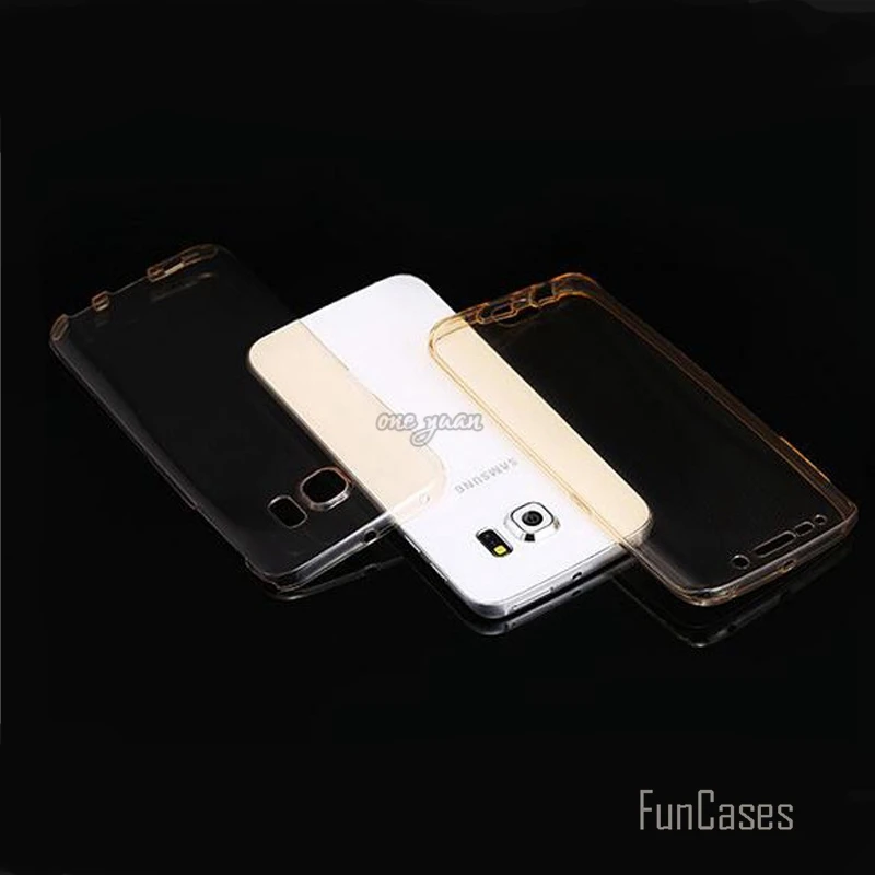 S7/S7 Edge Clear Flexible Soft TPU Case Cover For Samsung Galaxy S7 Edge 360 Degree Full Body Protection Phone Cases Accessories