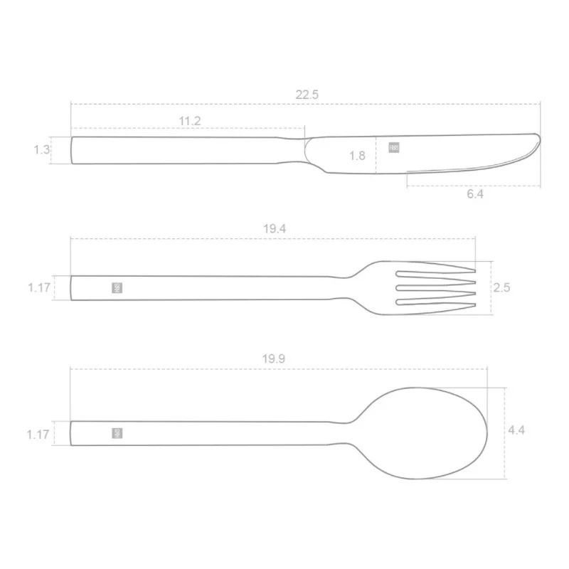 Xiaomi Mijia стейк ножи ложки вилка нержавеющая сталь столовая посуда бытовые столовые приборы для семьи друзей подарок
