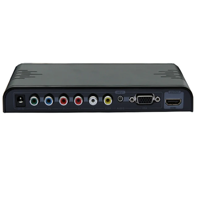 HDmatters VGA Component Ypbpr composite AV to HDMI converter Scaler Mixed inputs Switcher for PC laptop DVD STB