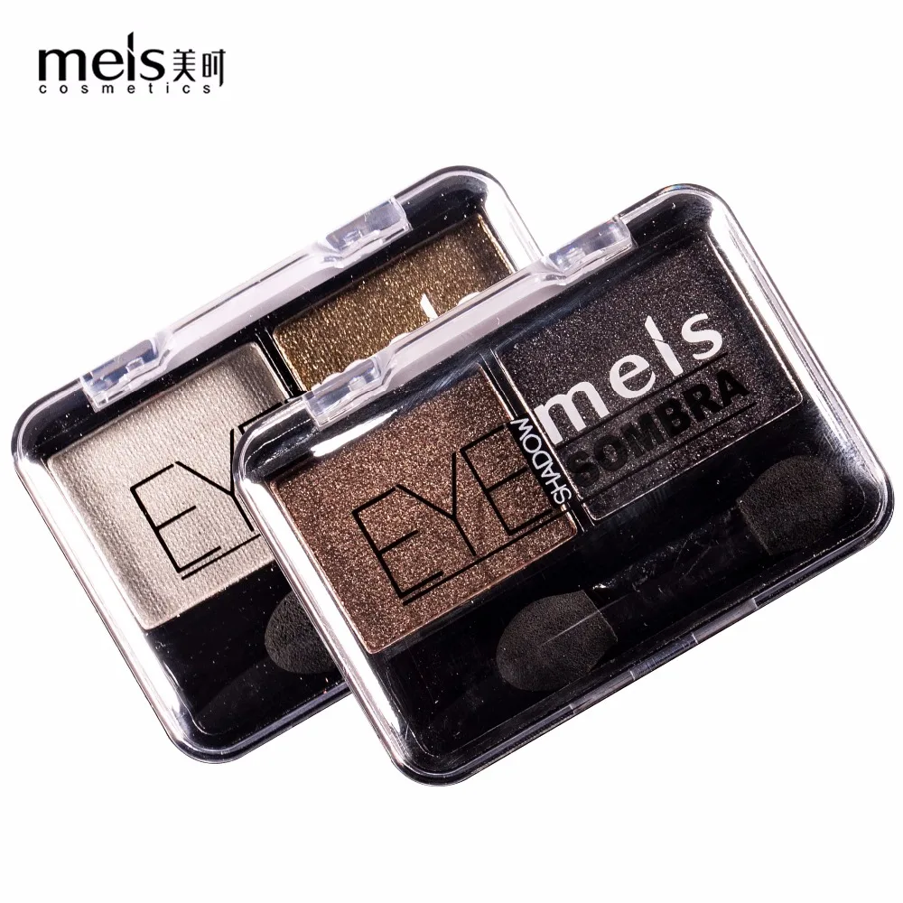 

MEIS Brand Shimmer Eye Shadow New Arrival Charming Eyeshadow 2 Color Palette Make up Palette Shimmer Pigmented Eye Shadow MS0266