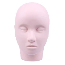 Манекен голова макияж ресница для обучения расширение косметологического лица-желтый