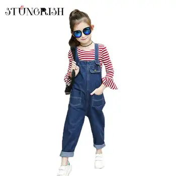 

Girls clothing set striped blouses+jeans 2pcs for girls teenager autumn girls clothes good quality casual wear constume 6-14Yrs