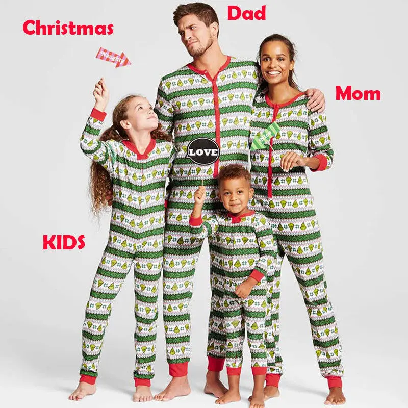 

Xmas Christmas Kids Adult Family Pajamas Set Sleepwear Nightwear Costume Pajamas