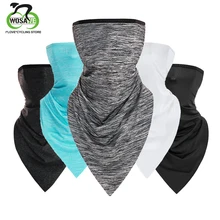 WOSAWE велосипедная полумаска для лица треугольная ледяная ткань велосипедный шарф альпинистские гетры для шеи тренировочная Маска Анти-УФ Спортивная защита