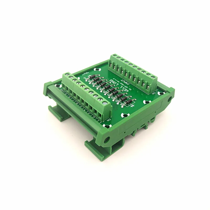 Din рейка монтируемая Диодная Защитная Клеммная колодка IN4007 1A/1200V