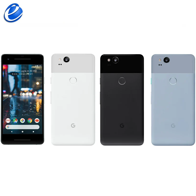 Разблокированный смартфон Google Pixel 2 5,0 ''дюймов, Восьмиядерный, с одной sim-картой, 4G LTE, Android, мобильный телефон, 4 Гб ram, 64 ГБ, 128 ГБ rom, смартфон