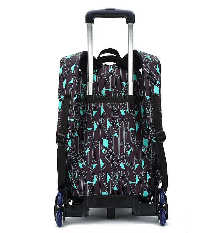 Школьный рюкзак с колесом чемодан на колесиках для путешествий Сумка водонепроницаемая 6 колесная тележка детская школьная сумка для мальчиков и девочек рюкзак для детей