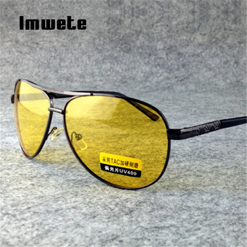 Imwete Polarized Sunglasses Men TAC HD Sun Glasses Female Male Night Vision Driving Glasses Goggles UV400 Yellow Lens Eyeglasses Imwete Polarized Sunglasses Men TAC HD Sun Glasses Female Male Night Vision Driving Glasses Goggles UV400 Yellow Lens Eyeglasses