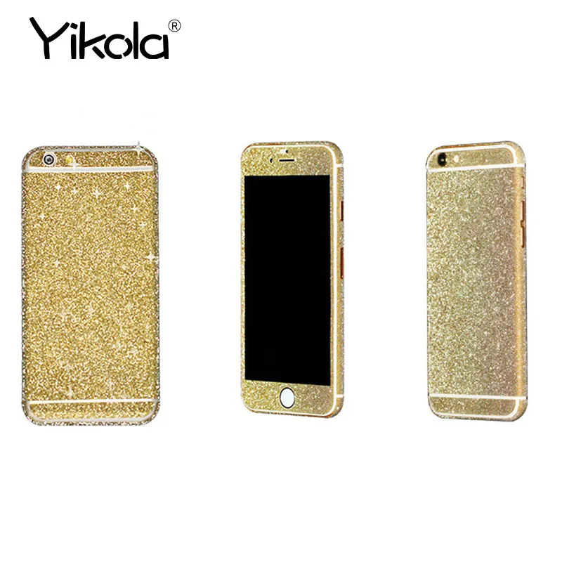 Для iPhone 7 8X10 6 S plus Bling Блеск телефона защитный Стикеры 360 градусов всего тела