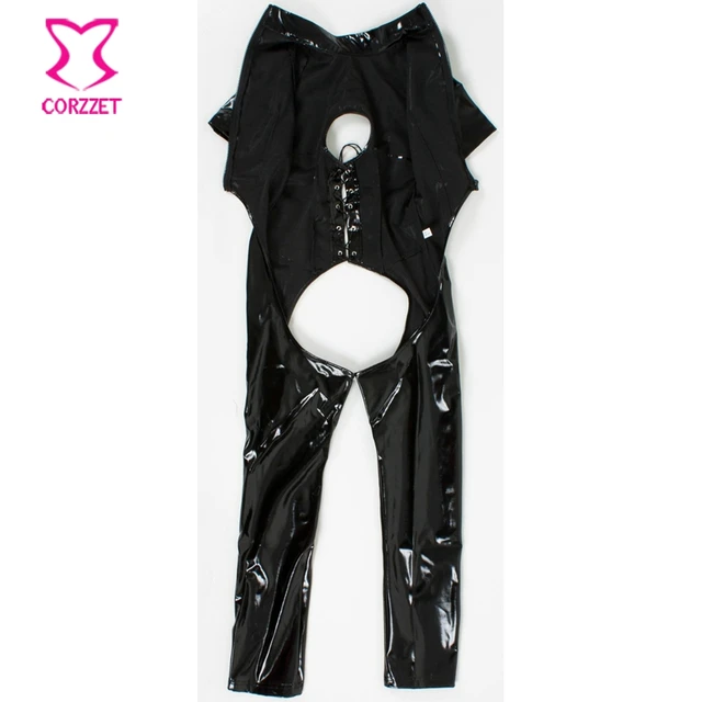 Latex Adult Sex - 18 Sexy Costumes Latex Catsuit For Women Porn Adult Sex Leather Cut Out  Bust And Crotchless Zipper Jumpsuit Erotic Lingerie - Zentai - AliExpress